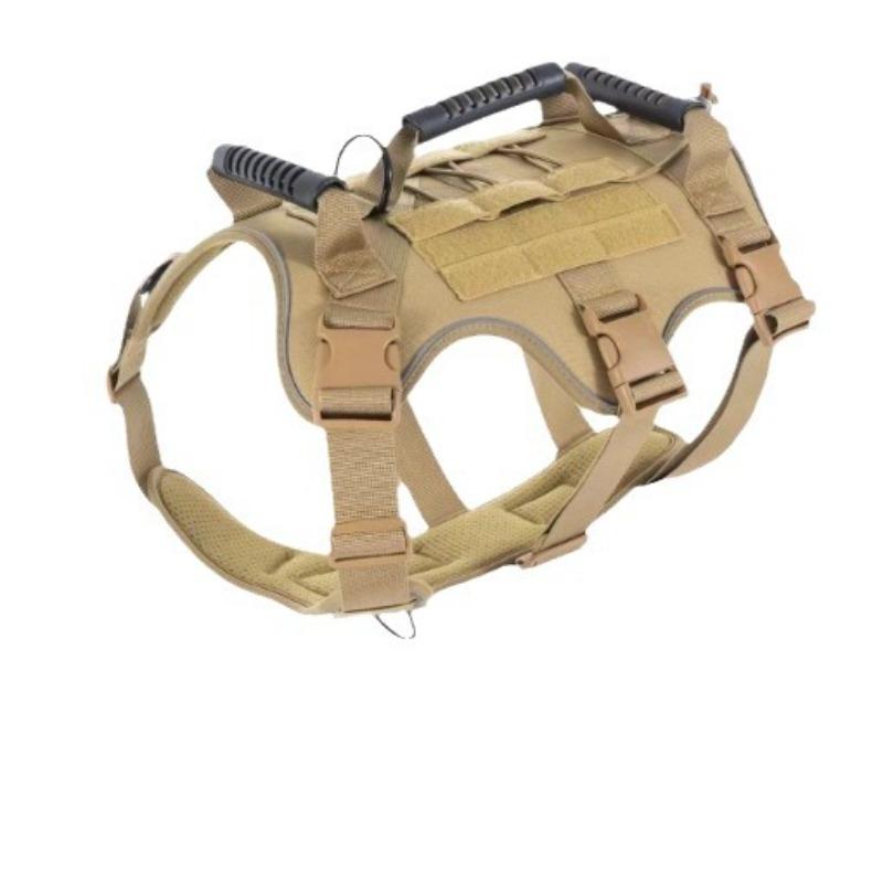 Proti úniku, Proti nárazu, Noční reflexní a prodyšný postroj na hrudník a záda pro venčení psů, Taktický hrudní a zádový postroj pro střední a velké psy