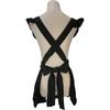 Women Ruffled Apron with Pocket Cotton Apron Pinafore Dress Ruffle Maid Apron Kitchen Cooking Apron for Baking Gardening