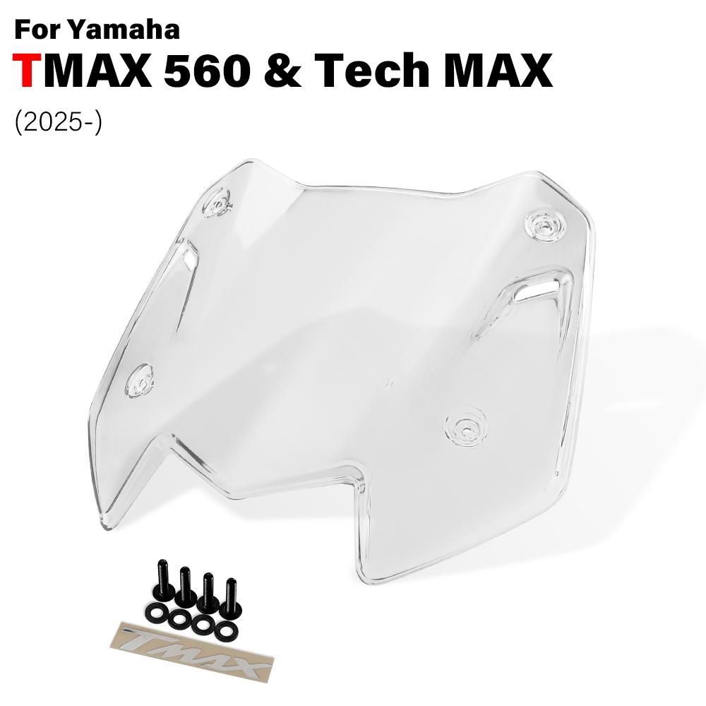 New T MAX 560 Windshield For Yamaha T-MAX 560 /Tech MAX 2025-Accessories Windshield Wind Deflector Wind Deflector