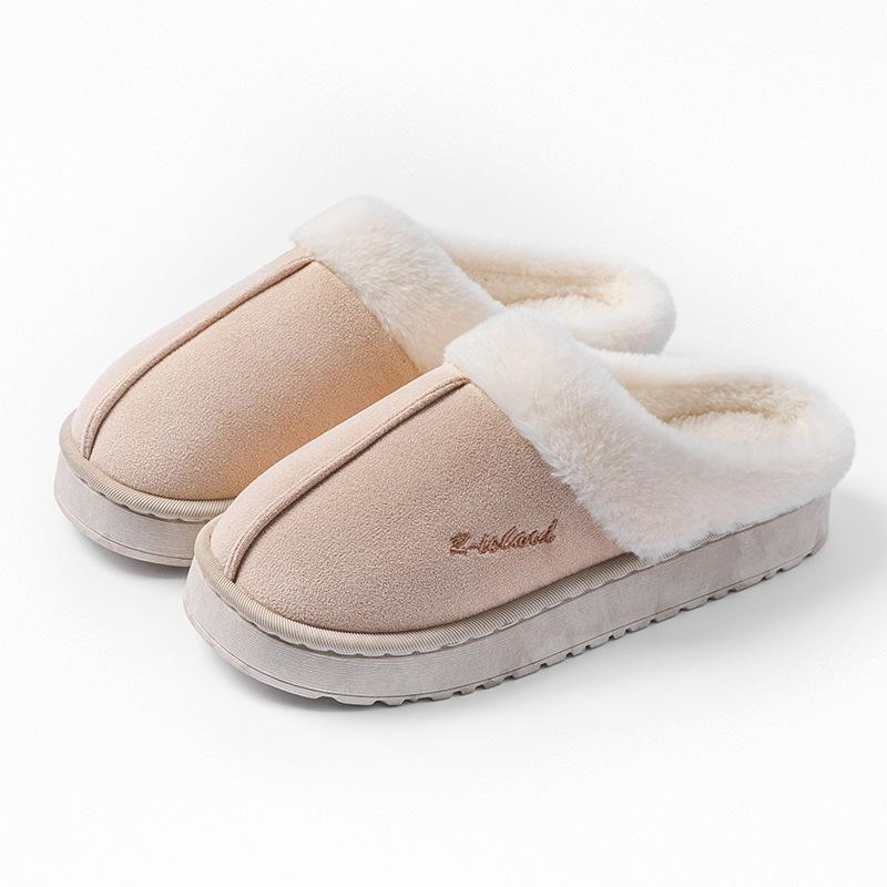 Home shoes indoor comfort outdoor wear couple household cotton drag men autumn and winter cotton slippers women