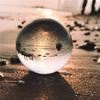 ABBY-3Pcs 40Mm Clear Glass Crystal Ball Healing Sphere Photography Props Gifts