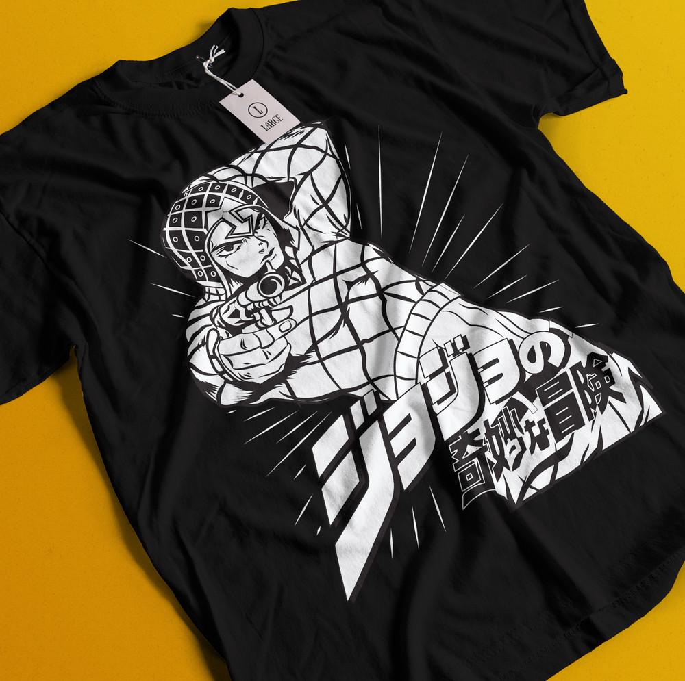 

Футболка Jojo s Bizarre Adventure Аниме Манга Графический дизайн Футболка Все размеры 3XL