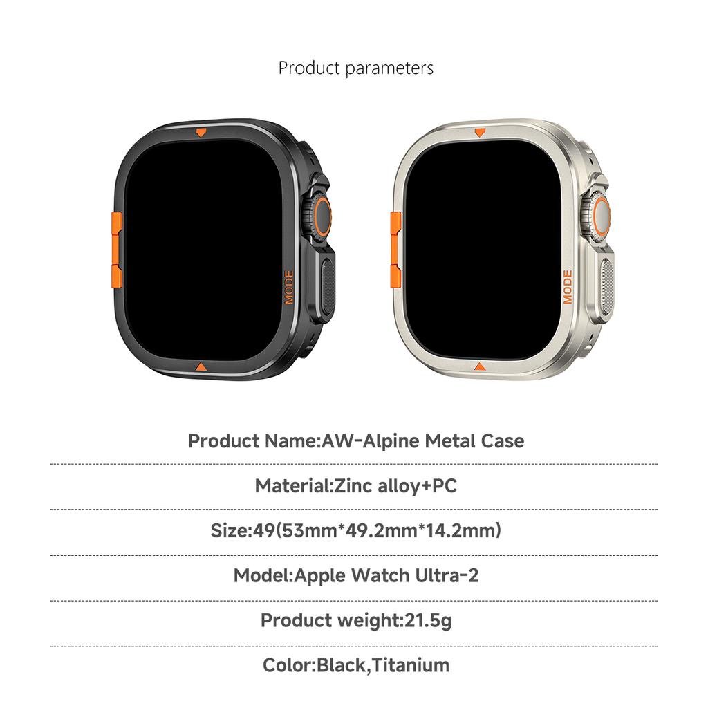 Custodia Metallica per Apple Watch Ultra 3 49mm 46mm Custodia Protettiva Copertura in Alluminio Telaio Paraurti per IWatch Serie 11 10 9 8 7 6 5 4 SE
