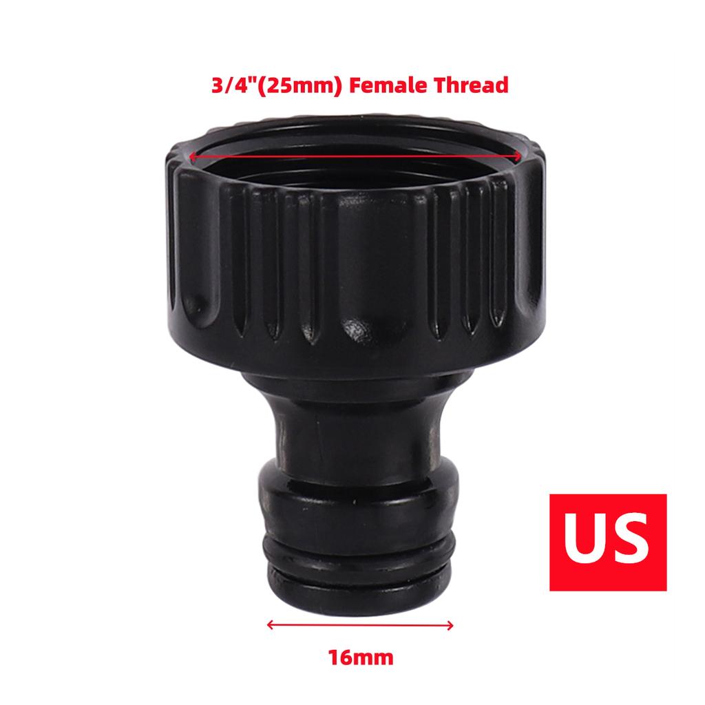 2 Sets EU/US Standard 3/4" Male & Female Thread Quick Joint 16mm Fast Connection Garden Irrigation Car Washing Pet Bathing Joint