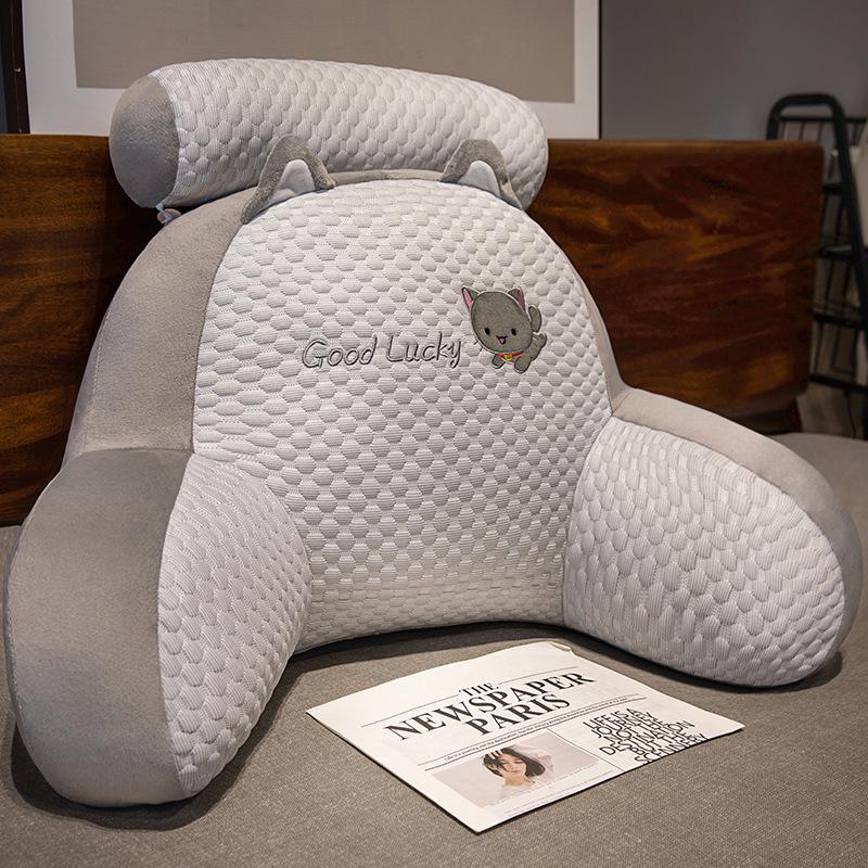 

Bingdoudou Large Cartoon Backrest Pillow: Bedside & Sofa Lumbar Support 2025 Extra Large 70*50