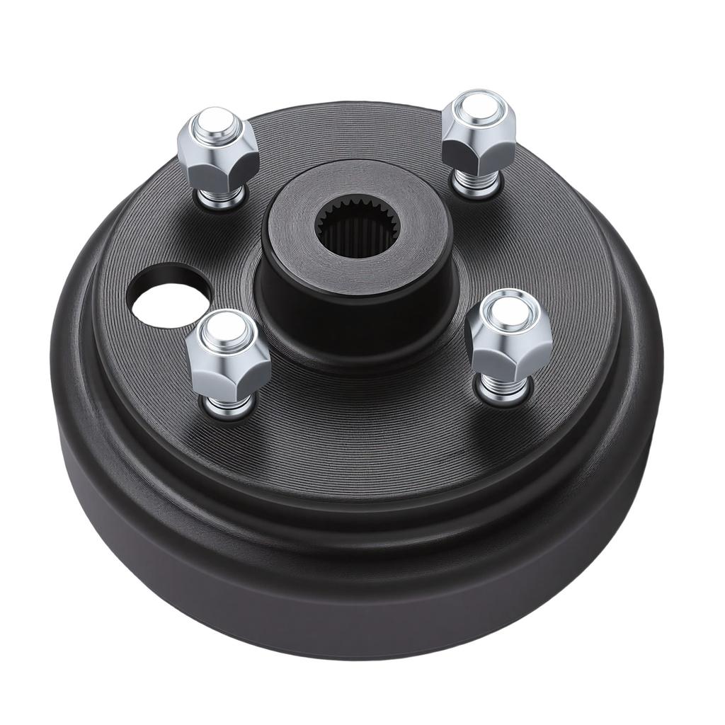 Golf Cart Brake Drum Hub Assembly 19186 G1 High Strength Material Replacement for EZGO 2 Cycle Gas 1982 1993