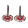 2pcs Circular Saw Blade 40mm Cutting Discs 6mm Shank Circular Saw Blade Sanding Disc Grinding Wheel For Wood Metal Stone Cutting