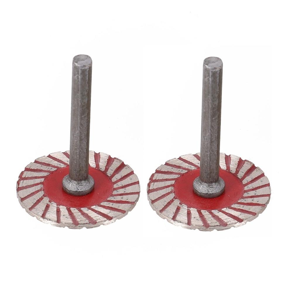 2pcs Circular Saw Blade 40mm Cutting Discs 6mm Shank Circular Saw Blade Sanding Disc Grinding Wheel For Wood Metal Stone Cutting