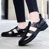 Fashion Non-slip Sports Shoes Lightweight Business Sandals Men Outdoor Casual Flats Summer Fashion Sandals Genuine Leather Beach Shoes