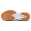 Li Ning CS6 Synthetic Leather Slip Resistant Abrasion Resistant Breathable Low Top Badminton Shoes Unisex White AYTS055-1