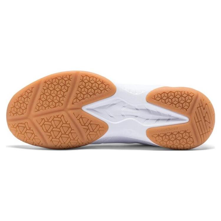 Li Ning CS6 Synthetic Leather Slip Resistant Abrasion Resistant Breathable Low Top Badminton Shoes Unisex White AYTS055-1
