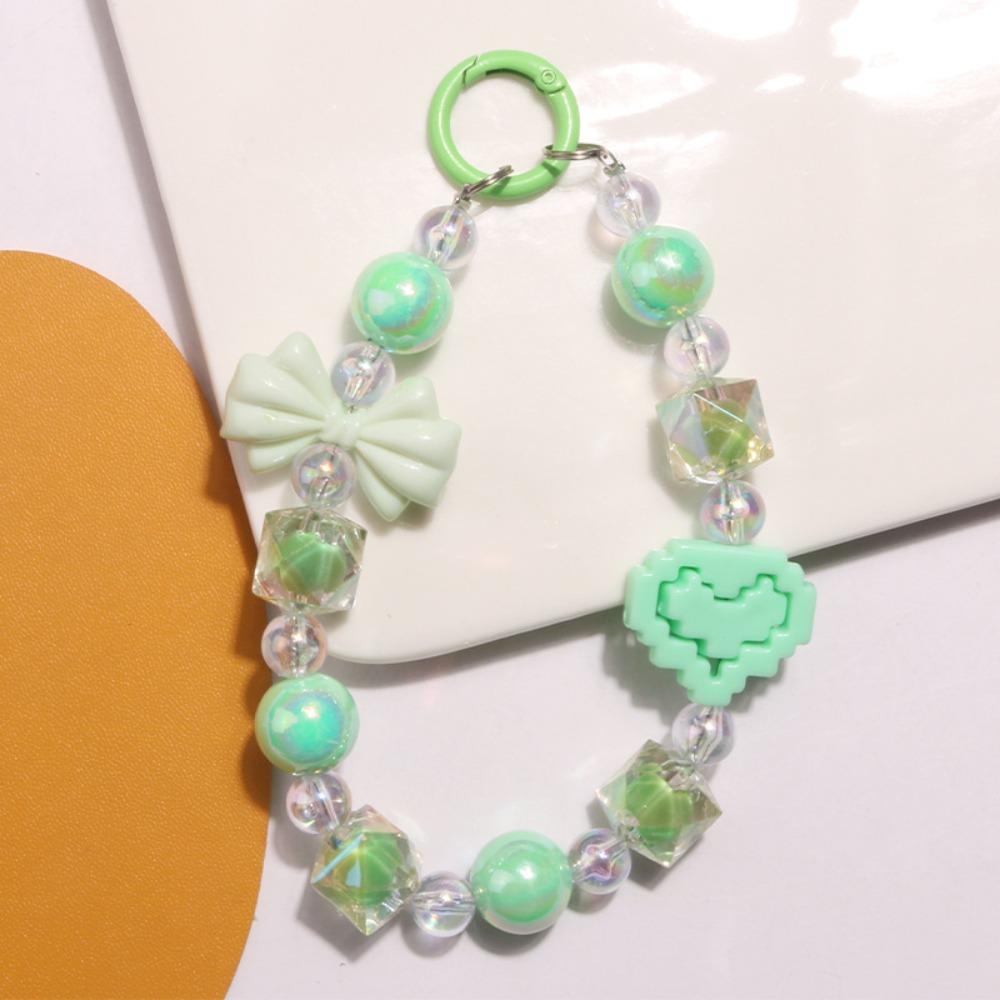 Heart Colorful Phone Lanyard Star Crystal Phone Anti-lost Rope Keychain Pendant  Phone Accessories