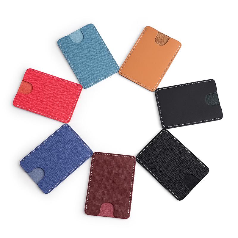 Prawdziwa Skóra Bydlęca Etui na Karty dla Mężczyzn i Kobiet, Smukłe Miękkie Ochronne na Karty Kredytowe i Biznesowe.