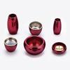 Mini Buddhist Altar Set, Shilma Shikibu, Wine Red, 6-piece Set, 2.0 Inch, Modern Buddhist Altar Set, Copper and Brass, Round and Cute Mini Buddhist Al