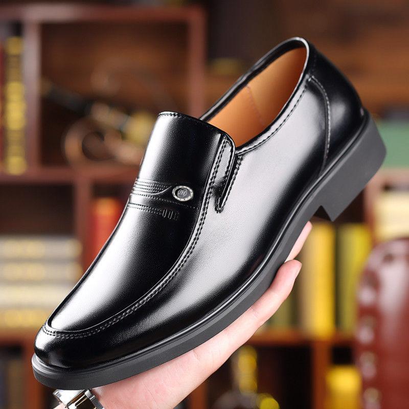 % Men's Leather Shoes Spring and Autumn New Business Casual Leather Shoes Leather Medium