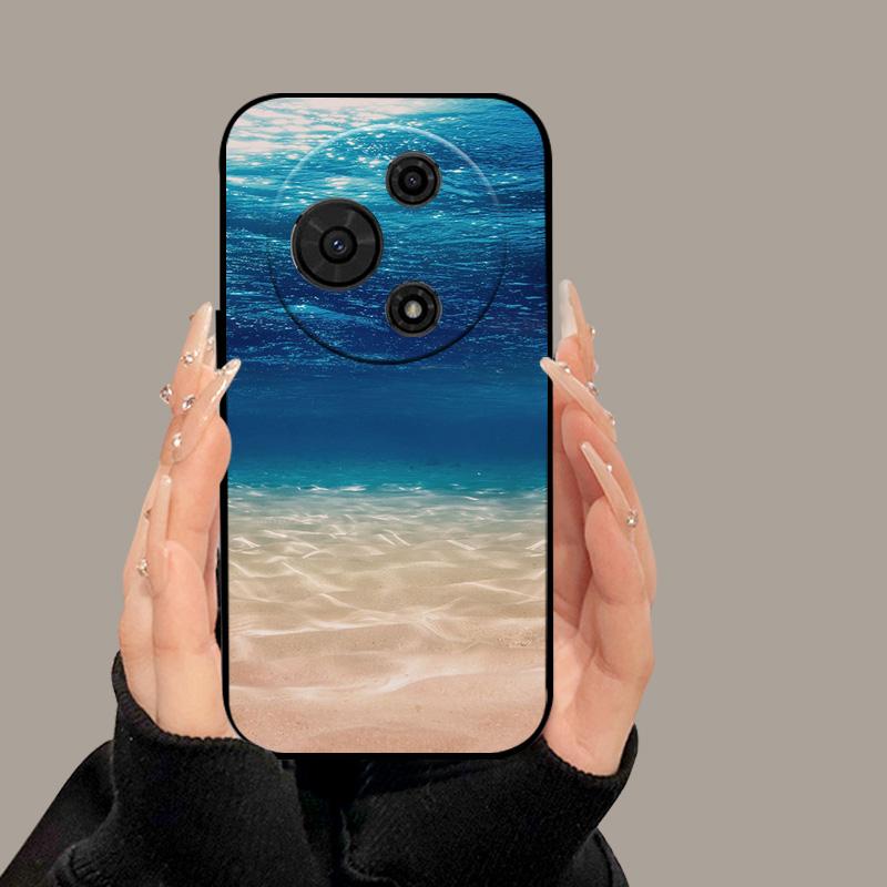For TCL 605 T517D Case Cute Cartoon Painted Soft Silicone Cover for TCL 60 SE TCL605 60SE Luxury Shockproof Bumper Fundas Cases