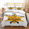 Yellowstone Fashion Set Biancheria da Letto con Stampa Digitale Copripiumino Piumone Letto Singolo Twin Full Queen Ragazzi Bambini Ragazza Ragazzi Regalo