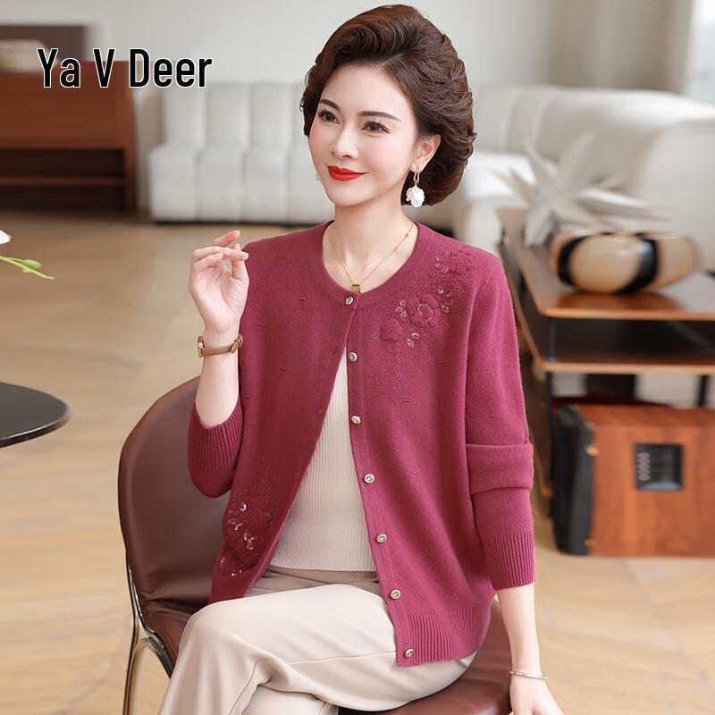 

Yalu Women s 100% Wool Knitted Cardigan L /165