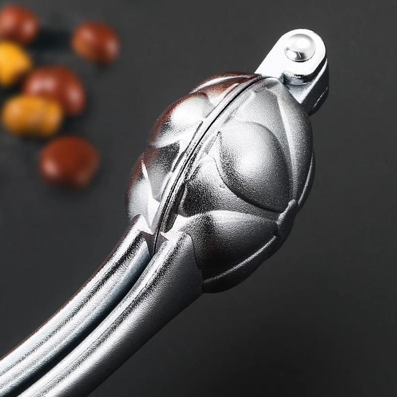 Stainless Steel Chestnut Cracker - Heavy Duty Nut Shell Opener Pliers for Walnuts Hazelnuts Peeling Household Kitchen Tool