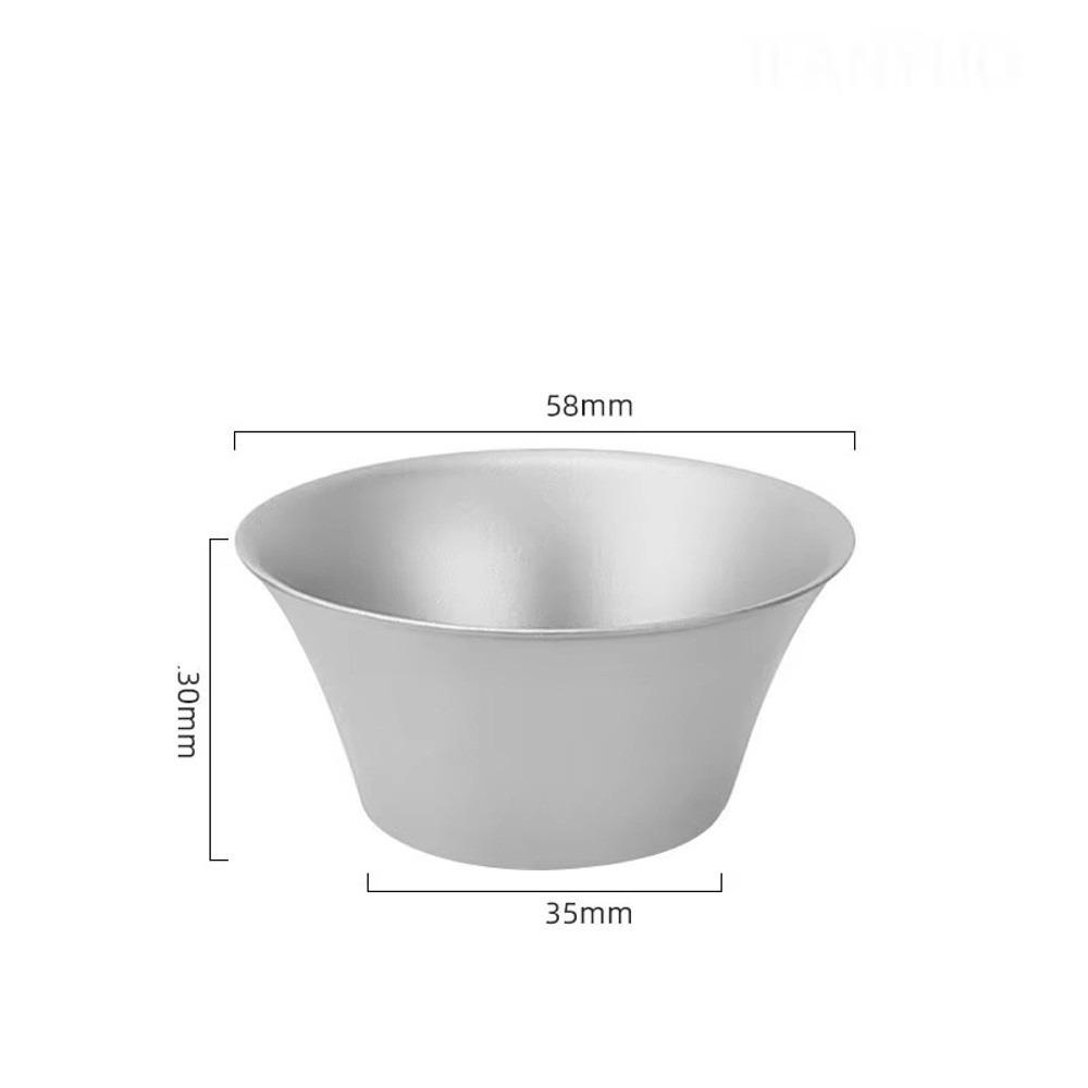 Double Wall Gongfu Tea Cup Heat Insulated Chinese Tea Cup Titanium Tea Cup  Camping and Travel