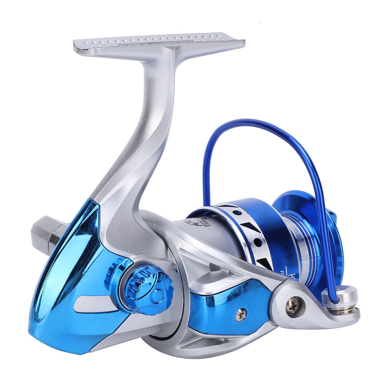 Metal Spinning Reel 13 Bearings 5.2:1 Gear Ratio Left Right Interchangeable Fishing WheelKM4000