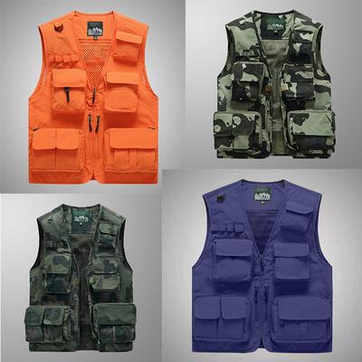 Outdoor Casual Weste Herren Neue Multi-Tasche Atmungsaktive Outdoor Sport Mantel Hochwertiges Design Freizeit Weste Männer