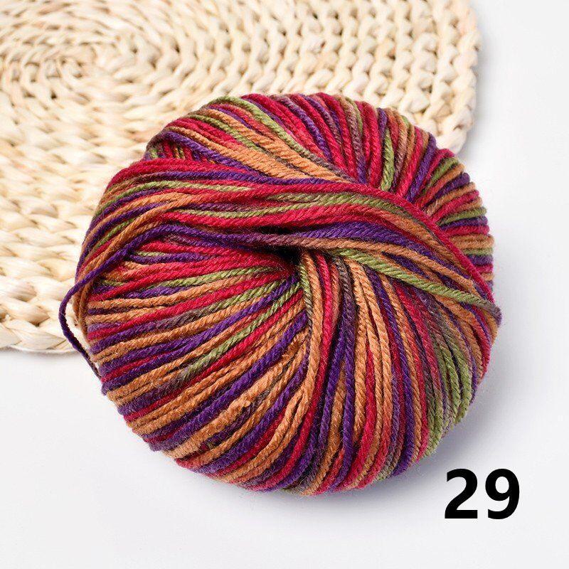 Fuyi Filo di Lana Tinta Acrilico Cotone per Scarpe per Artigianato Tessuto a Mano