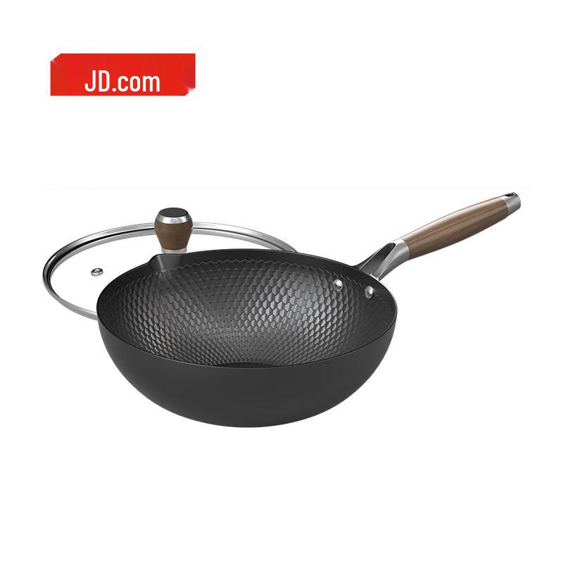 JD Zao 32cm Non-stick Titanium-Iron Wok
