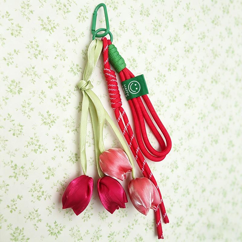 

Yogodlns Silk Flower Mini Backpack Hanging Handbag Pendant Bag Pendant Bags Accessories one size червоний
