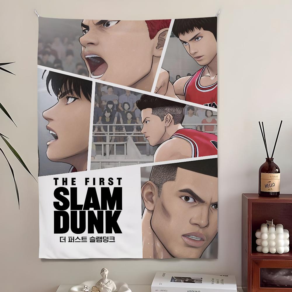 VIKAMA Basketball Retro Tapestry Living Room Den Entrance Gaming Room Anime Surrounding Wall Decorations Home Decoration