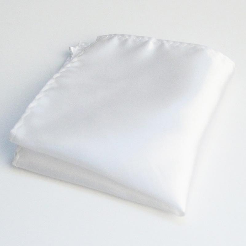 Men's Solid Color Pocket Square for Suits - Multi-color Wedding & Business Accessory Scarf