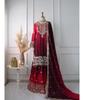 Indian Pakistani Salwar Kameez Bollywood Party Wear Sharara Salwar Suit Chinon Silk Dress