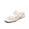 TATA/He She 2025 Summer Shopping Mall Same Style Simple and Versatile Fashion Women's Slippers