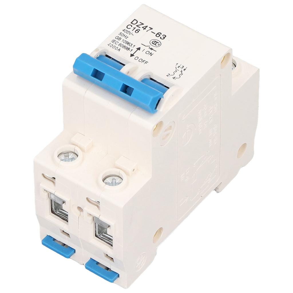 2P Miniature Circuit Breaker Multiple Protection Functions High Safety 16A 220V Circuit Leakage Breaker for Electricity