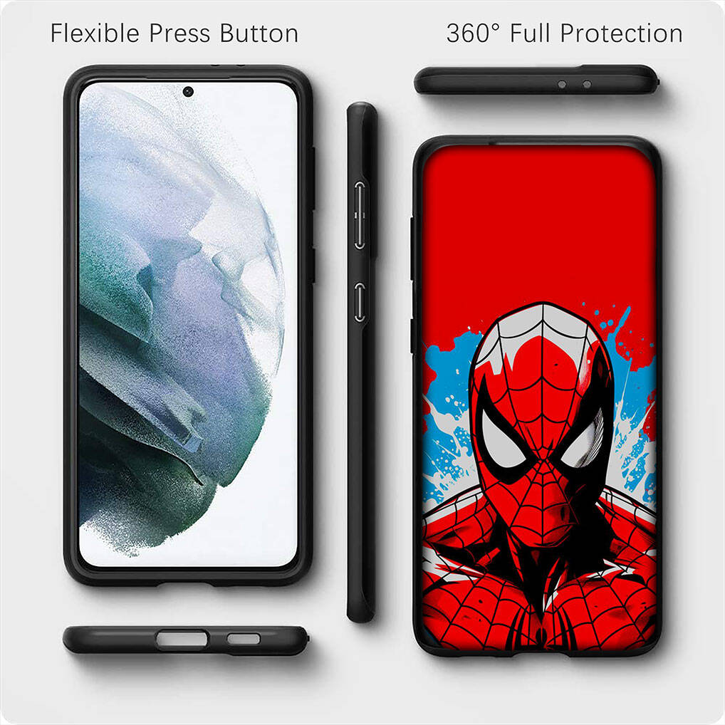 Dla Samsung Galaxy S25 S24 iPhone 17 16 15 Xiaomi Redmi Note 14 13 12 11 Plus Pro Max A57 Etui na telefon Kreskówka Spider-Man Marvel Spiderman OPPO Huawei