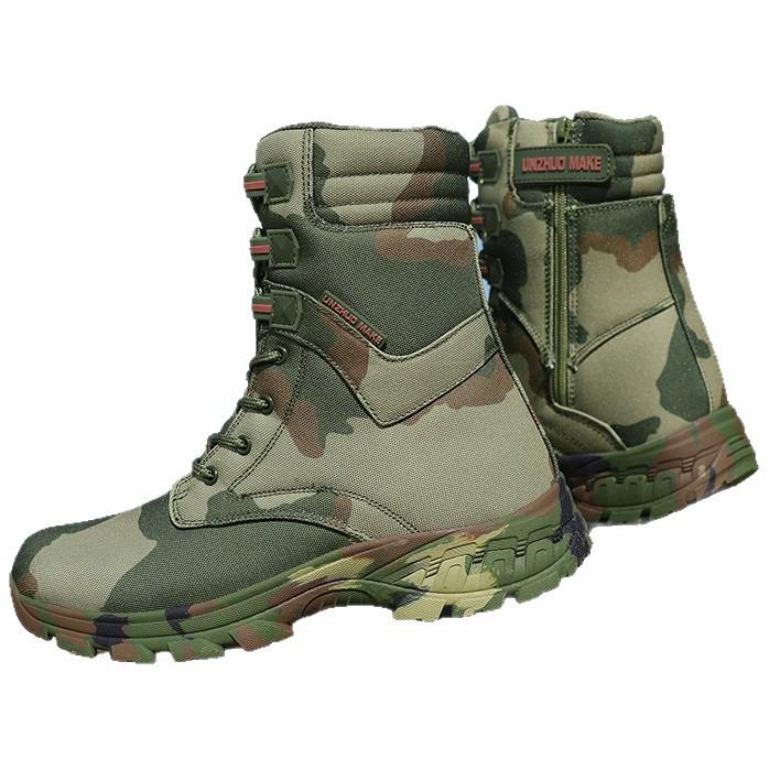 Men's High-Top Camouflage Combat Boots: Non-Slip, Anti-Collision, Wear-Resistant Desert Hiking Boots