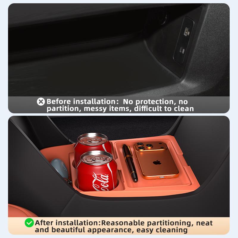 Suitable for 26 Models of Zeekr 7x Central Control Lower Storage Box Glasses Storage Box Storage Box Car Supplies Accessories