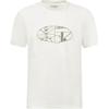 Casual Comfortable Letter Logo Round Neck Short Sleeve T-Shirt Men T-Shirts White 8R8059S-110
