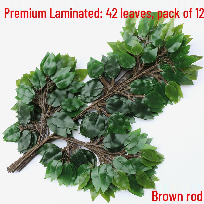 

Искусственные ветви баньяна с ламинированными пластиковыми листьями для ландшафтного дизайна и декора