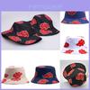 Boné Estiloso Naruto Akatsuki Bucket Chapéu de Praia Para Homens e Mulheres Com Proteção Solar