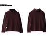 Women's High Neck Fleece-Lined Loose Long Sleeve T-shirt - 2024 Trendy Autumn/Winter Korean Style