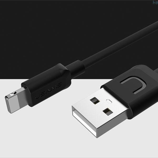 Usams Kabel U-Turn Lightning 1Mczarny/Black 2A Ipusbxd01 (Us-Sj097)