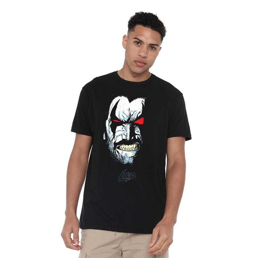 Justice League Unisex Adult Portrait Lobo Long-Sleeved T-Shirt