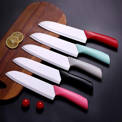 Ceramic Fruit Knife for Kitchen 7 Inch Chef Knife with Sheath Utility Slicing Cooking Tool for Vegetable Rustproof Zirconig