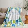 GUOYU Blanket Happy Easter Throw Soft Flannel Throw Summer Blanket Lightweight Cozy Nap Blanket for Sofa Bed Travel