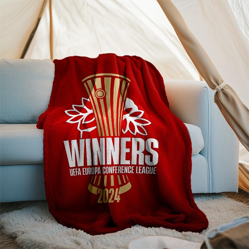 1pc Football Team (41) Theme Blanket - Digital Print, Polyester, Cozy for All Seasons, Perfect for Outdoor, Camping, and Travel