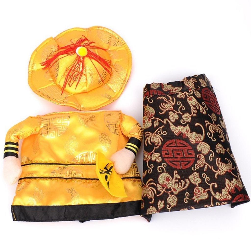 Funny Emperors Styles Cats Clothing Breathable Polyester Fabric Quickly Release Closures Photo Friendly Pet Apparels