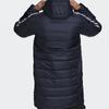 Adidas Colorblock Three-Stripe Sports Warm Jacket Long Sleeve Down Coat Men Outerwear Dark-Blue GH4605