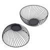 Fruit Bowl Iron European Style Simple Antiskid Design Carry Easily Household Fruit Basket for Snack