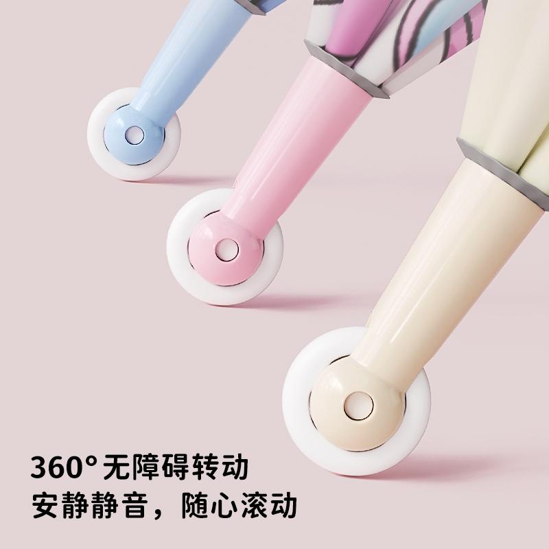 Kinderregenschirm runder Roller großer Grundschüler durchstichsicher Kind Vinyl Wetter- und Regenschirm niedliche Katze und Hund